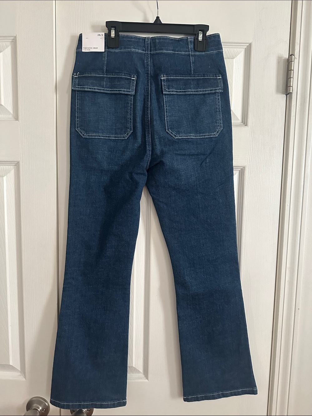 Loft High Rise Kick Crops - Picture 3 of 5